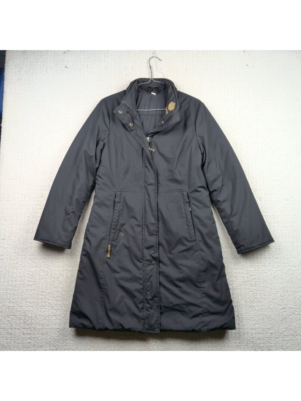Vintage Kanuk Quilted City Trench Coat Jacket Full Zip Wom Sz 1 Canada Made